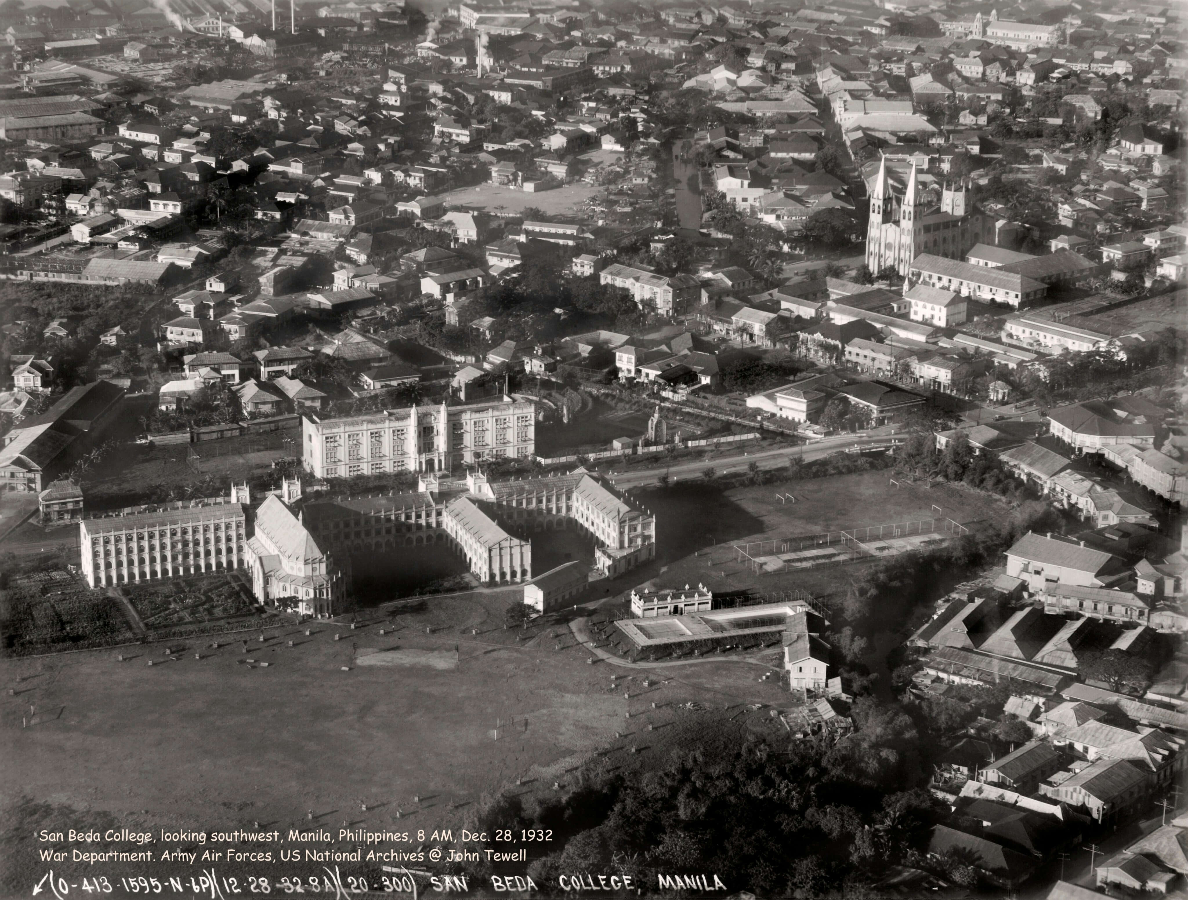 San Beda and surrounds, 1932